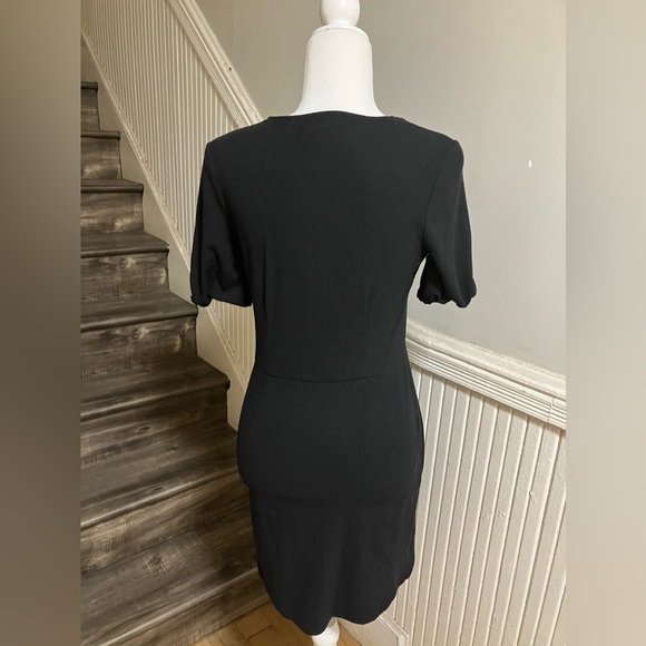 - Black Madewell Cross Front Button Dress. - Picture 7 of 9